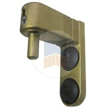 Gond à visser multiréglage deux points avec bouchons cache-vis. Blanc Ral 9010