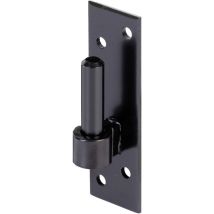 Gond De Fixation Laqué Noir – 130 X 40 Mm – 4 Trous Fraisés Ø 7 Mm Pour Installation Stable – Protection Contre Corrosion – Alberts