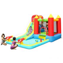 Gioco Castello Gonfiabile Acquatico per Bambini Con Blaster