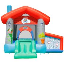 Gioco Castello Gonfiabile per Bambini Con Scivolo e Palline