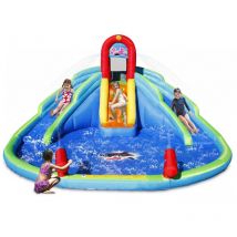 Happy Hop - Gonfiabile per Bambini Acquatico Castello con Scivolo e Spruzzi Acqua