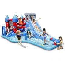 Saltarello Scivolo Gonfiabile Castello Acquatico Gigante Squalo Giochi Acqua