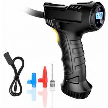 Gonfleur De Pneu Rechargeable De Compresseur D'Air De Voiture Sans Fil De Pompe Gonflable Tenue Dans La Main Portative Avec Des Accessoires De