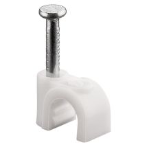 Goobay 17077 abrazadera para cable Blanco 100 pieza(s)