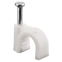 Goobay 17080 abrazadera para cable Blanco 100 pieza(s)