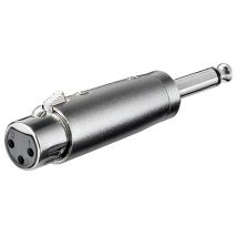 Goobay - 27451 Adaptateur xlr, Prise Jack aux 6, 35 mm Mâle Mono vers Femelle xlr