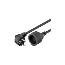 Goobay 93095 cable de transmisión Negro 10 m Enchufe tipo f