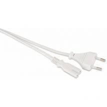 Goobay Euro-Netzkabel, 3 m, weiß