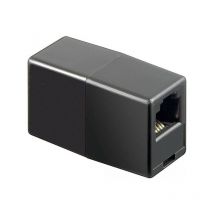 Adaptateur téléphonique, Fiche RJ11/RJ14 (6P4C) Fiche RJ11/RJ14 (6P4C), noir (50593) - Goobay