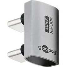 goobay Adaptateur USB-C 180° en Forme de U, USB4 - Connecteur USB-C Connecteur USB-C (74446)