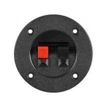Goobay - Bornier audio rond d'enceinte à pinces 2 poussoirs (11253)
