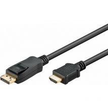 Goobay - Câble Adaptateur DisplayPort vers hdmi , - Connecteur DisplayPort (1.2) connecteur hdmi (type a) (1.4) - 2 m (64836)