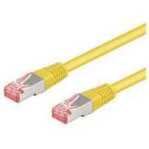 Goobay - 13573 cable de red Amarillo 1 m Cat6 s/ftp (s-stp)