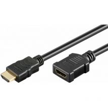Goobay - Câble d'extension hdmi haute vitesse avec Ethernet - connecteur hdmi (type a) Fiche hdmi (type A) - 1.5 m, 75 pièces (61308 75)