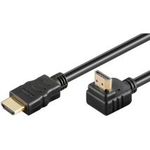 Goobay - Câble hdmi 90° haute vitesse avec Ethernet - connecteur hdmi (type a) connecteur hdmi (type a) - 2 m (61296)