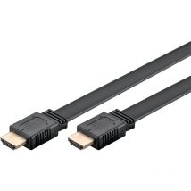High-Speed-HDMI -Flachkabel mit Ethernet, 4K/60Hz. Kabellänge 2 m