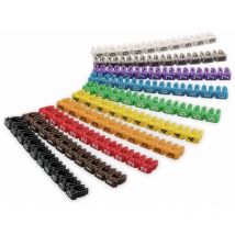 Goobay - Kabelmarker-clips 'ziffern 0-9', Für Kabeldurchmesser Bis 2,5 Mm, 100 St.