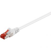 Dönges - goobay Cable Réseau RJ45 s/ftp Cat6, cu, lszh, 10m blanc (93503)