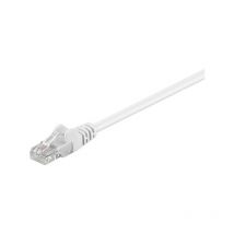 Cat 5e Câble Patch, u/utp - conducteur en aluminium plaqué cuivre (cca), blanc, 50 m (68509) - Goobay