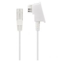 Câble tae-f pour dsl/vdsl - conducteur en cuivre (cu), Fiche tae-f Connecteur RJ45 (8P2C). - 40 m (60678) - Goobay