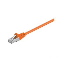 93456 cat 5e Câble de Liaison, f/utp, Orange, 0.5m Longueur - Goobay