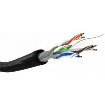 Cat 6 câble réseau Outdoor, u/utp, Noir, 100m (57293) - Goobay