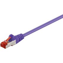 Wentronic - Cat 6 Patchkabel, S/ftp (pimf), Violett, Kupferleiter (cu), Halogenfreier Kabelmantel (lszh). Kabellänge 10 M