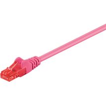 Goobay - Cat 6 Patchkabel, U/utp, Magenta, Kupferkaschierter Aluminiumleiter (cca). Kabellänge 20 M