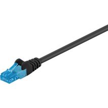 Cat 6A Câble Patch, u/utp, noir, conducteur en cuivre (cu), gaine de câble sans halogène (lszh). Longueur de câble 7.5 m