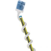 Cat 6A Câble Patch Ultra-Flexible, Slim, u/utp, blanc - fiches extra-courtes, conducteur en cuivre pur (cu), lszh, gaine tpe, awg 32 - 5 m (74299)