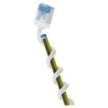 Goobay - Ultraflexibles cat 6A Patchkabel, slim, u/ftp, weiß, extrakurze Stecker, reiner Kupferleiter (cu), lszh, TPE-Mantel, awg 32. Kabellänge 7.5 m