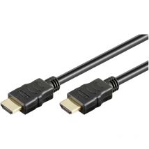 Goobay - Câble de raccordement hdmi Fiche mâle hdmi-a, Fiche mâle hdmi-a 2.00 m noir 61159 4K uhd, doré, eARC Câble hdmi V079733
