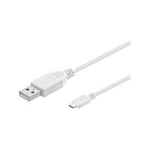 Goobay - Câble Hi-Speed usb 2.0, blanc, Connecteur usb 2.0 (type a) Connecteur micro usb 2.0 (type b), 3 m (96194)
