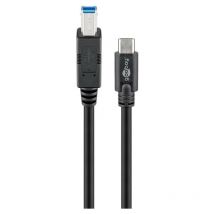 Goobay - Câble usb 3.0 usb-c vers b, Noir (71524)