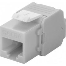 Frutto Keystone RJ45 Cat6A utp 500MHz Grigio - Goobay