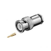 11332 Connecteur bnc avec raccord à visser - pour câble rg 58/U avec broche dorée - Goobay