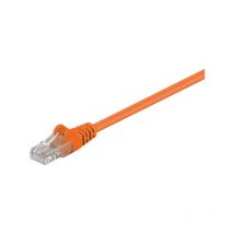 Cat 5e Câble Patch, u/utp - conducteur en aluminium plaqué cuivre (cca), orange, 1 m (95218) - Goobay