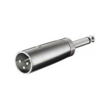 Goobay - 27452 Adaptateur xlr, Prise Jack aux 6, 35 mm Mâle Mono Vers Mâle xlr