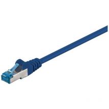 Câble/Cordon réseau RJ45 Catégorie 6A sstp (s/ftp) Droit 50m (Blanc)
