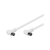 Wentronic - goobay Goobay 67354 câble coaxial 2,5 m iec Blanc - Câbles coaxiaux (2,5 m, iec, iec, Male Connector/Female Connector, Blanc, 75 Ohm)