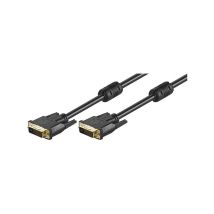 Wentronic - goobay Goobay 94111 Câble dvi-d Full hd Dual Link Doré - Connecteur dvi-d Dual-Link (24+1 broches) Connecteur dvi-d Dual-Link (24+1