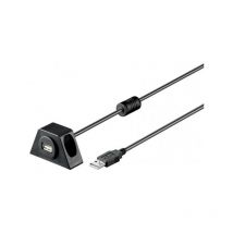 Goobay - 95444 - usb 2.0 Verlängerungskabel mit Montagehalterung 0.6 m - Cable - Digital