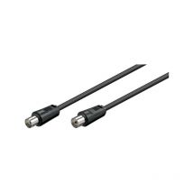 goobay Goobay AK 150 B 1.5m - 1,5 m - coaxial - coaxial - Male connector / Female connector - Noir (11720)