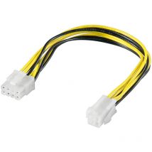 Goobay - cak S-10 8 pin P4 plug - 0,24 m - Male connector / Female connector (51358)