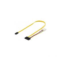Goobay - sata Kabel 0.5m 1.5GBs/6GBs Strom und Datenkabel 2in1 bulk - Cable - Digital (68175)