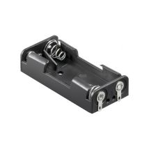 Support Piles 2X aaa (Micro) Solder Tail (u) Noir (11988) - Goobay