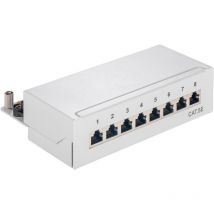 M-cab - Patch Panel - RJ-45 x 8 - beige - 8 Ports (74208) - Goobay