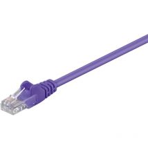 Cat 5e Patchkabel, u/utp, violett, Kupferkaschierter Aluminiumleiter (cca). Kabellänge 1.5 m