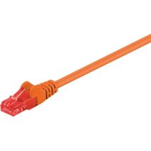 Goobay - cat 6 Câble Patch, u/utp, orange, conducteur en aluminium plaqué cuivre (cca). Longueur de câble 7.5 m