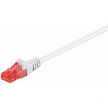 Goobay - cat 6 Patchkabel, u/utp, weiß, Kupferkaschierter Aluminiumleiter (cca). Kabellänge 5 m